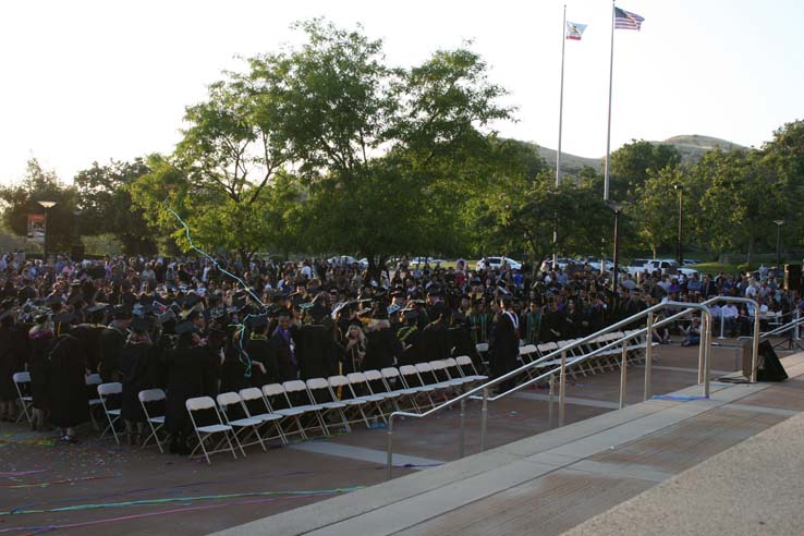 Students at Commencement
