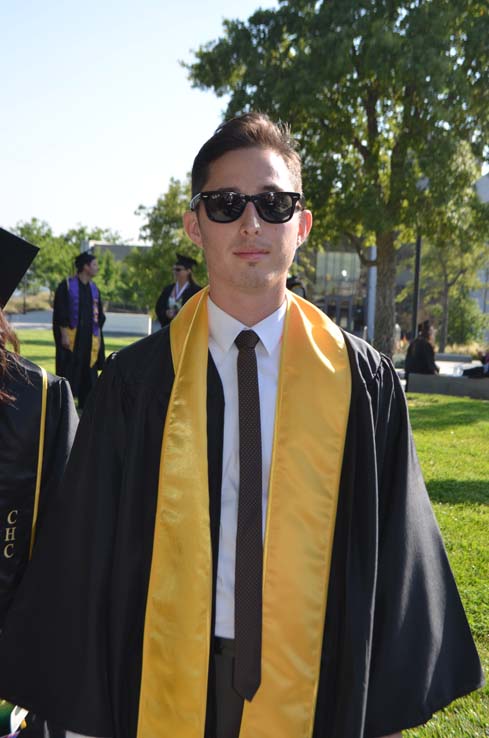 People enjoying commencement