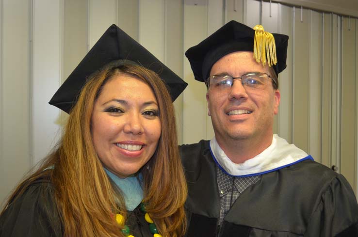 People enjoying commencement