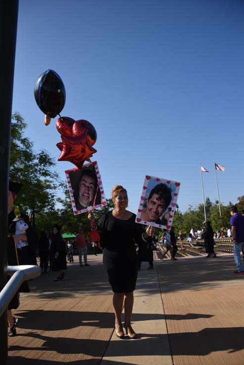 Students enjoying commencement