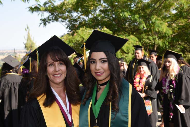 Students enjoying commencement