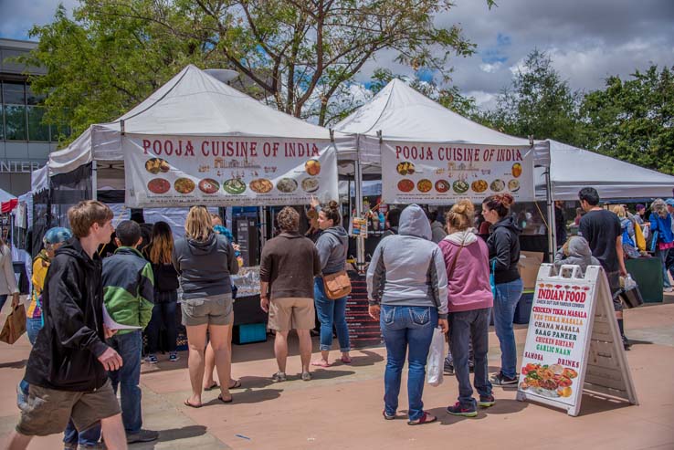 Attendees at the Herbivore Festival
