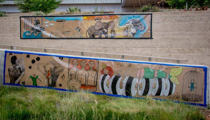 Attendees at the Herbivore Festival