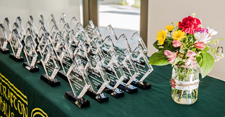 People enjoying the Student Recognition Dinner