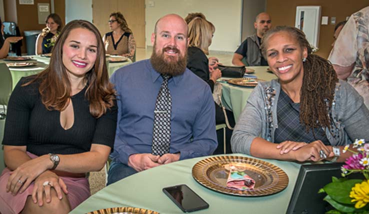 People enjoying the Student Recognition Dinner