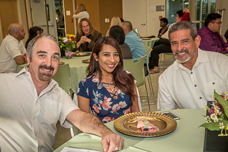 People enjoying the Student Recognition Dinner
