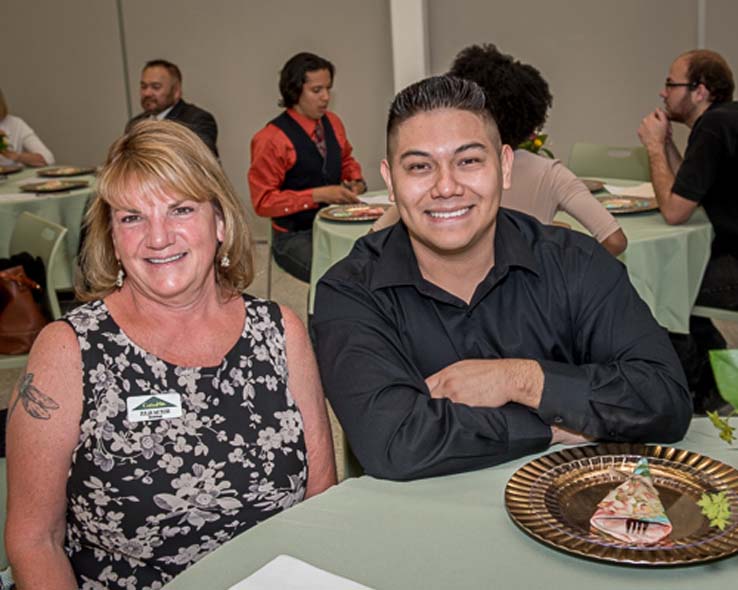 People enjoying the Student Recognition Dinner