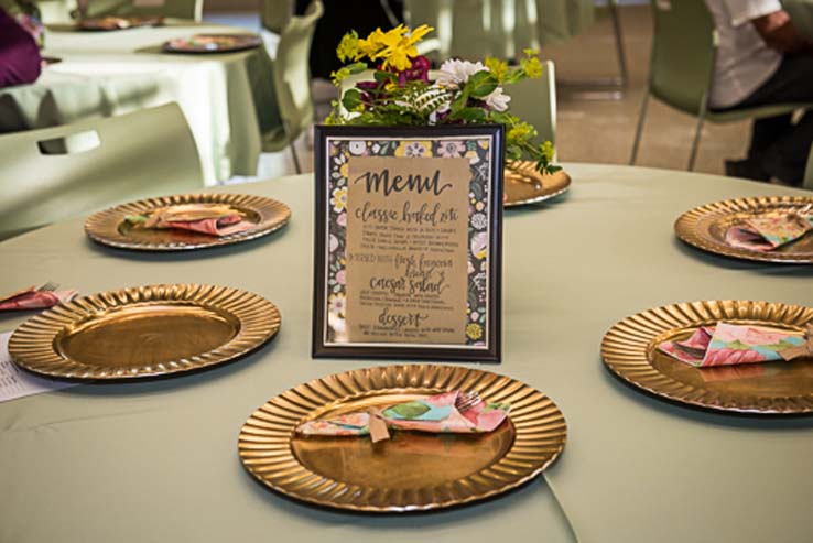 People enjoying the Student Recognition Dinner