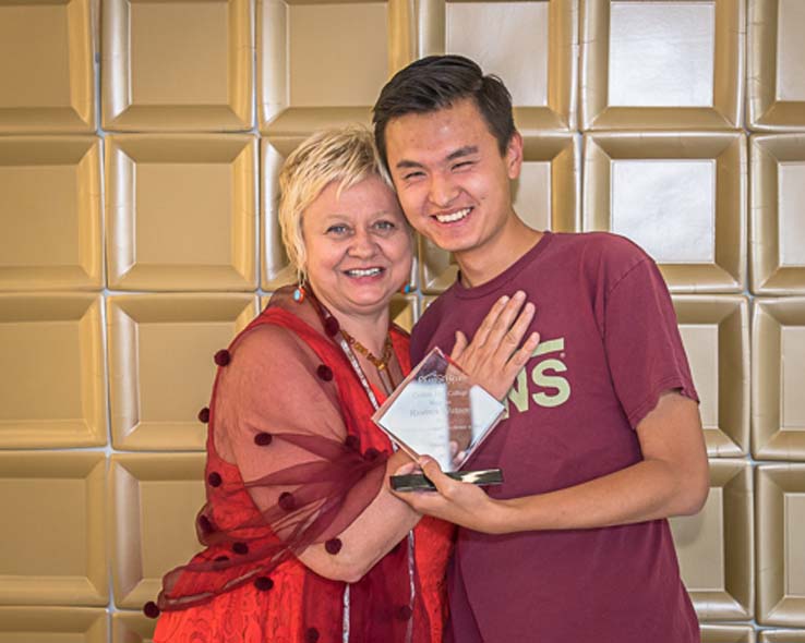 People enjoying the Student Recognition Dinner