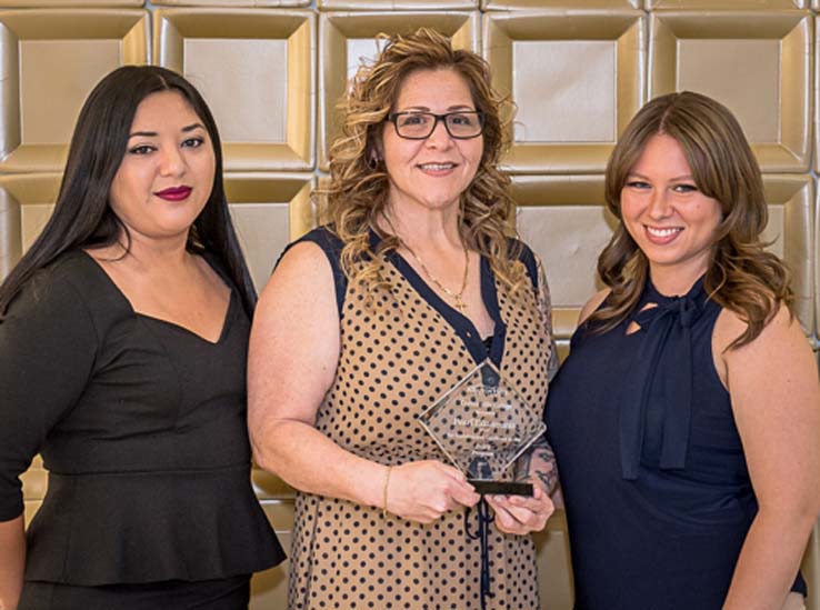 People enjoying the Student Recognition Dinner