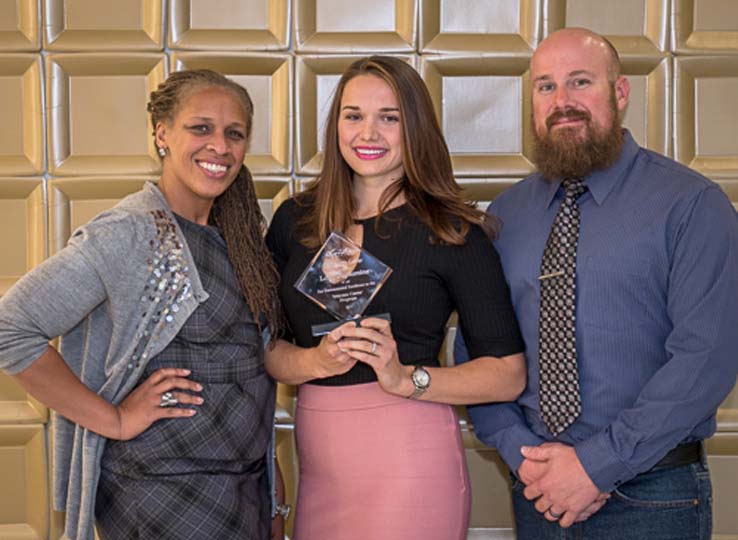 People enjoying the Student Recognition Dinner