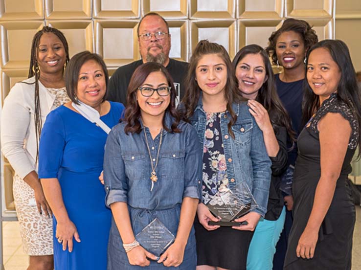 People enjoying the Student Recognition Dinner