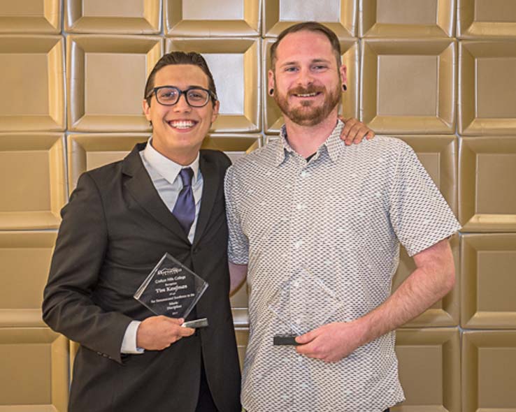 People enjoying the Student Recognition Dinner