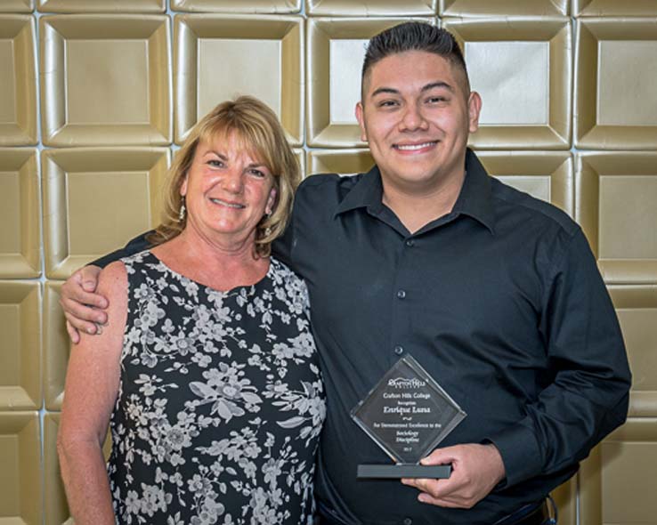 People enjoying the Student Recognition Dinner
