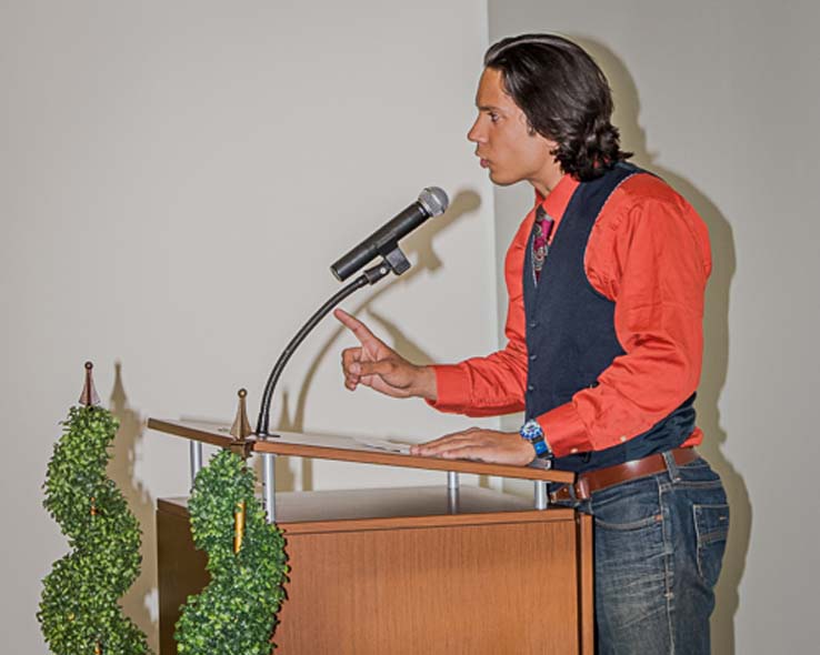People enjoying the Student Recognition Dinner