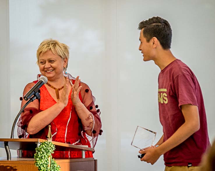 People enjoying the Student Recognition Dinner