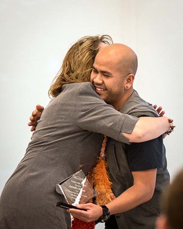 People enjoying the Student Recognition Dinner