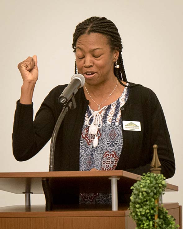People enjoying the Student Recognition Dinner
