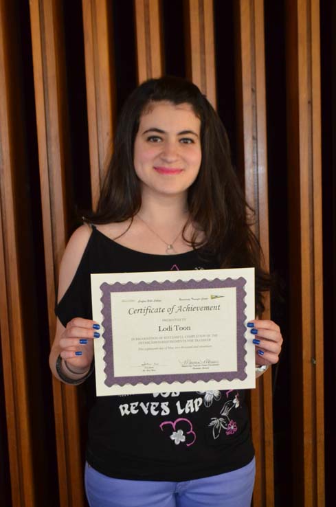 Attending the Transfer Recognition Luncheon