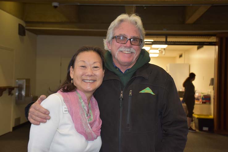 People enjoying the Holiday Party