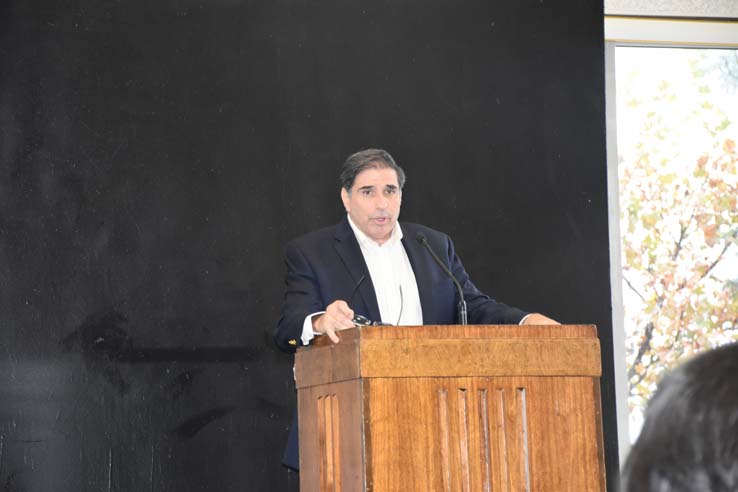 People enjoying the Holiday Party