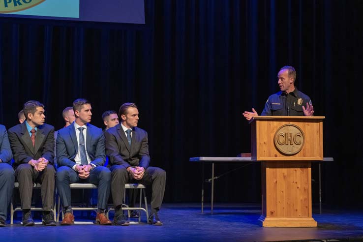 Cadets graduating from Fire Academy