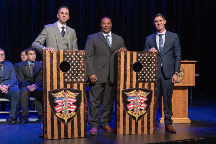 Cadets graduating from Fire Academy