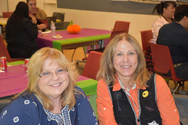 People enjoying the Chili Cook-off