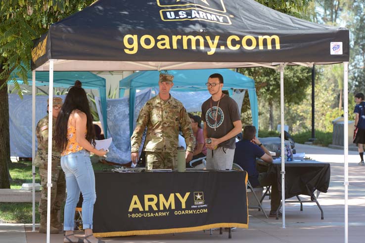 Students enjoying Club Rush.