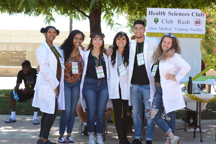 Students enjoying Club Rush.