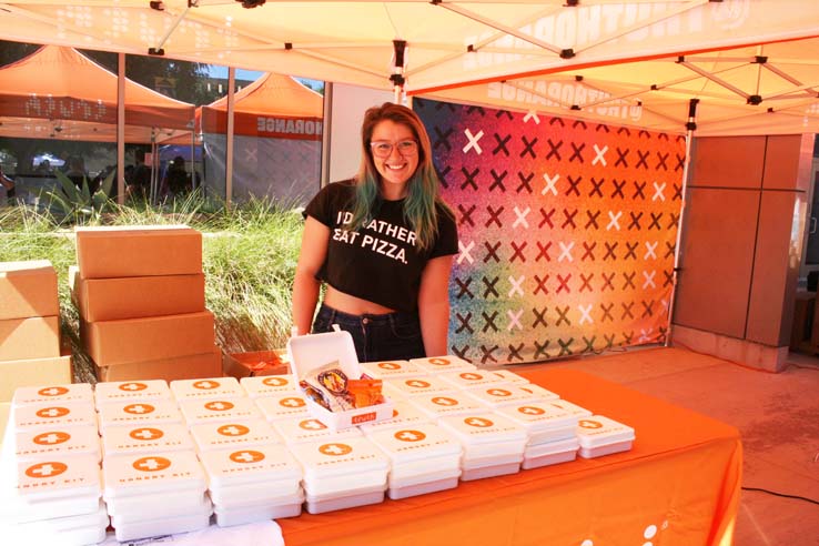 Students enjoying Club Rush.