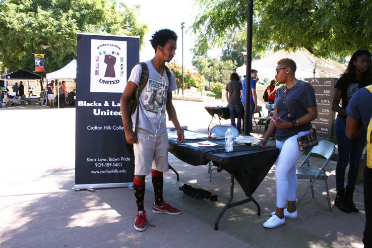 Students enjoying Club Rush.