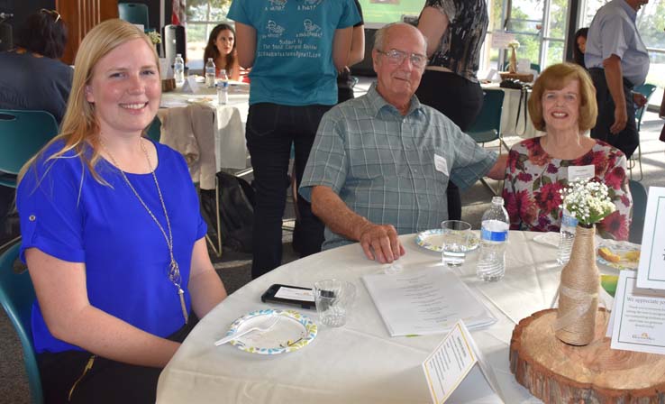 People enjoying the Foundation reception
