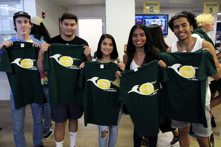Students enjoying the Roadrunner Rally