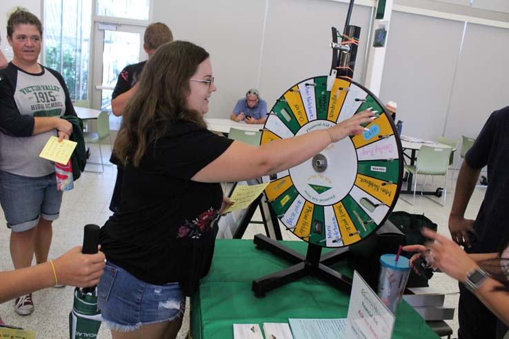 Students enjoying the Roadrunner Rally