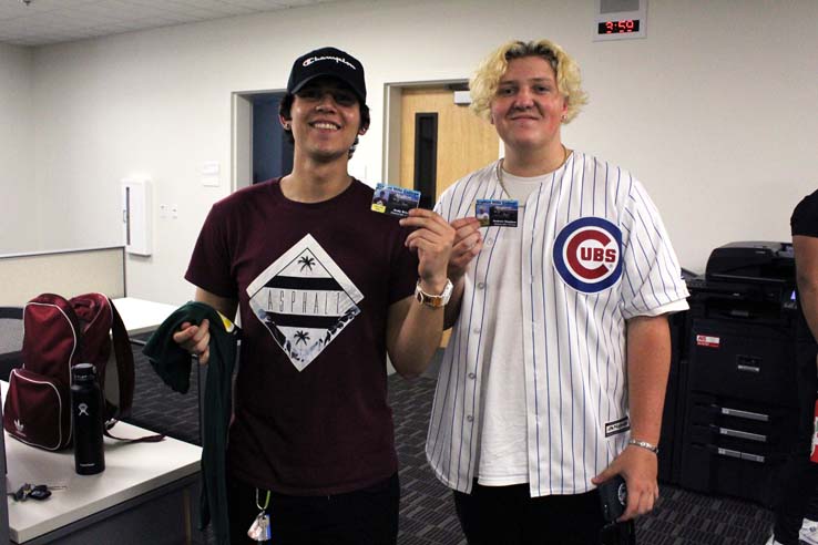 Students enjoying the Roadrunner Rally