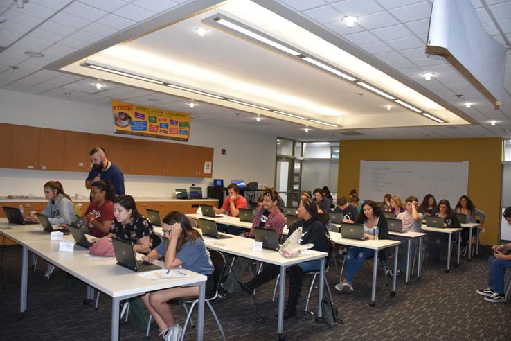 Students at Senior Day