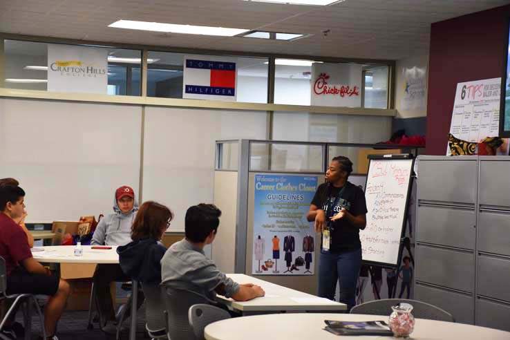 Students at Senior Day