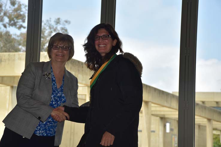 Students enjoying the Grad Breakfast