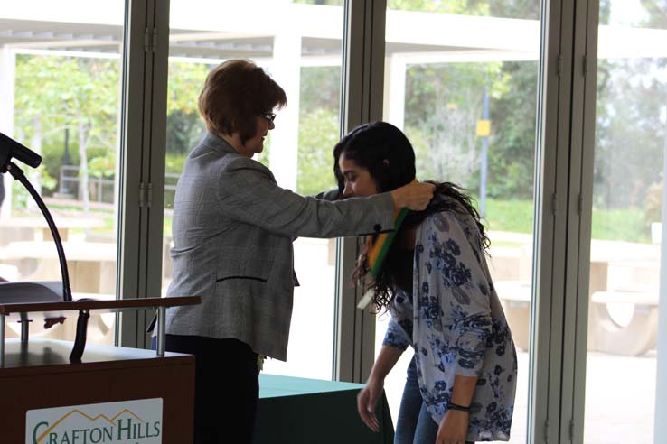 Students enjoying the Grad Breakfast