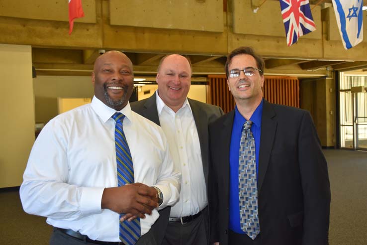 Students and faculty attend the spring Tea with the Deans event.