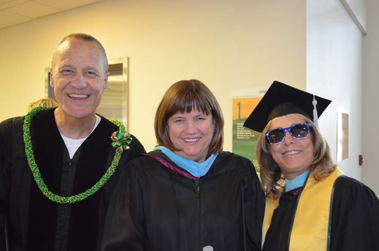 Students enjoying Commencement