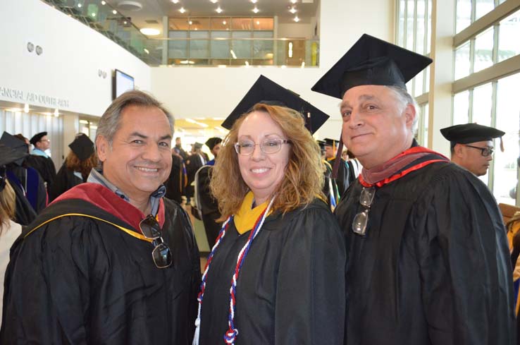 Students enjoying Commencement