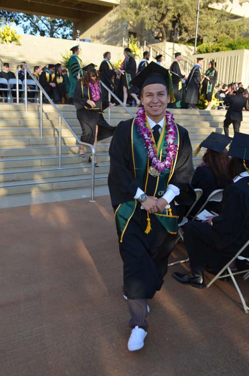 Students enjoying Commencement