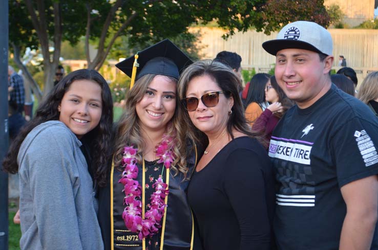 Students enjoying Commencement