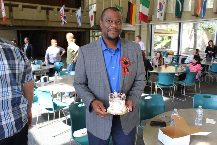 Faculty and staff celebrate the Employee Appreciation & Recognition Reception.