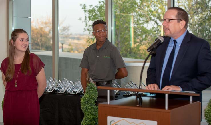 Student recognition award recipients.