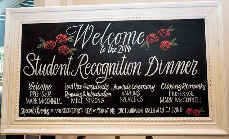 Student recognition award recipients.