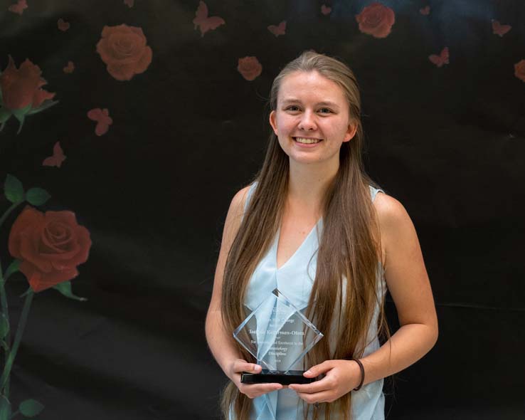 Student recognition award recipients.