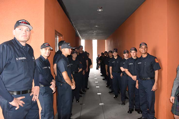 Cadets at the 101st Fire Academy Graduation